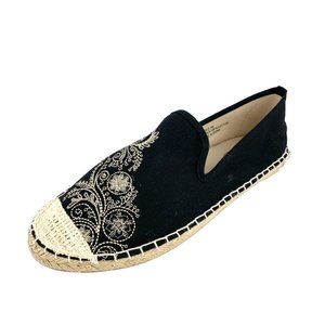 COLDWATER CREEK Walk with‎ Me Black Escape Espadrilles **NWOB